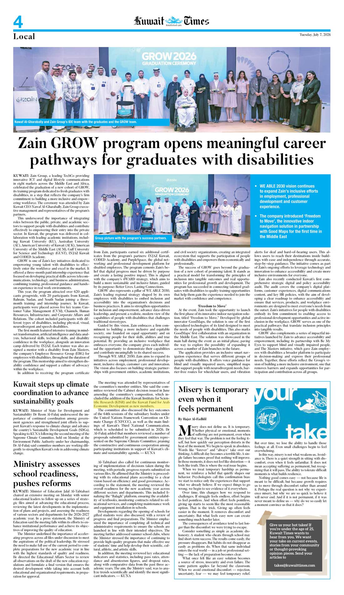 Kuwait Times clipping
