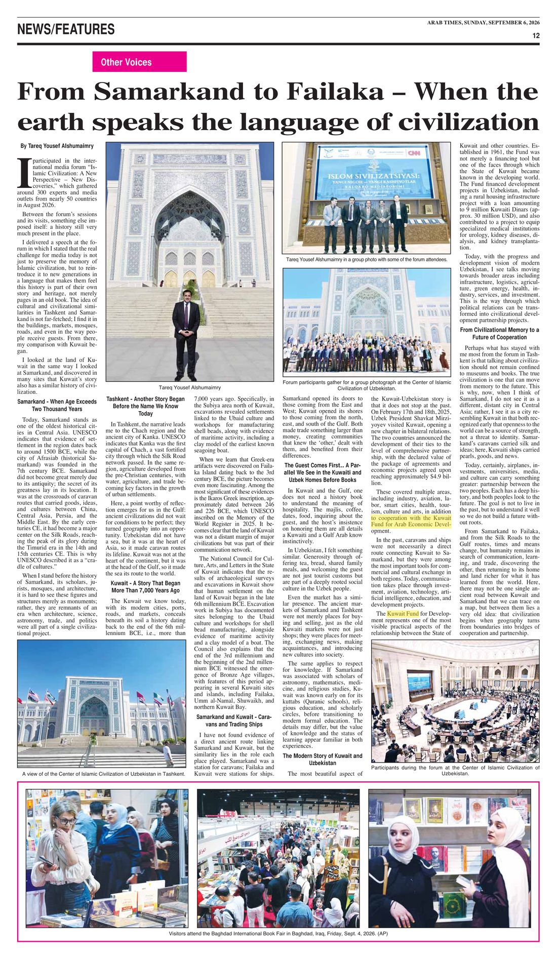 Arab Times clipping
